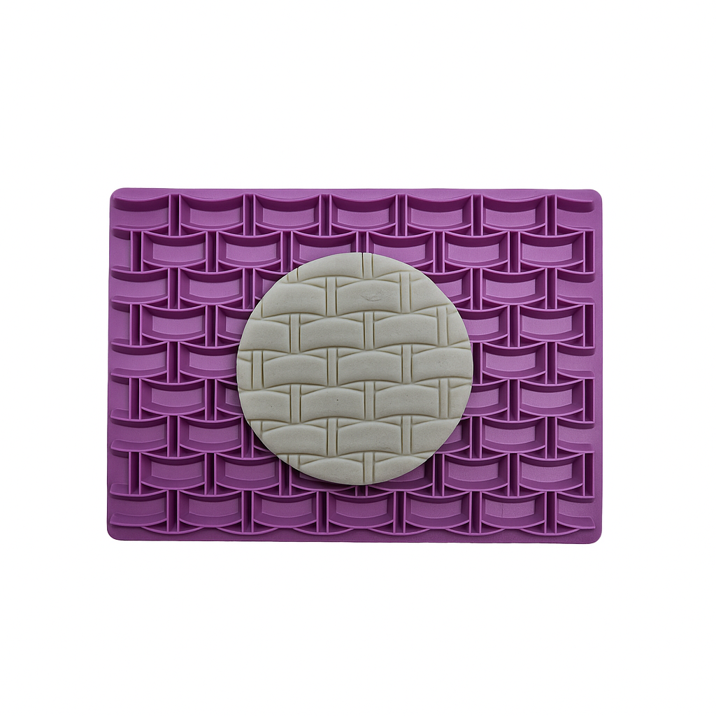 Basketweave - Fondant Embosser Stamp