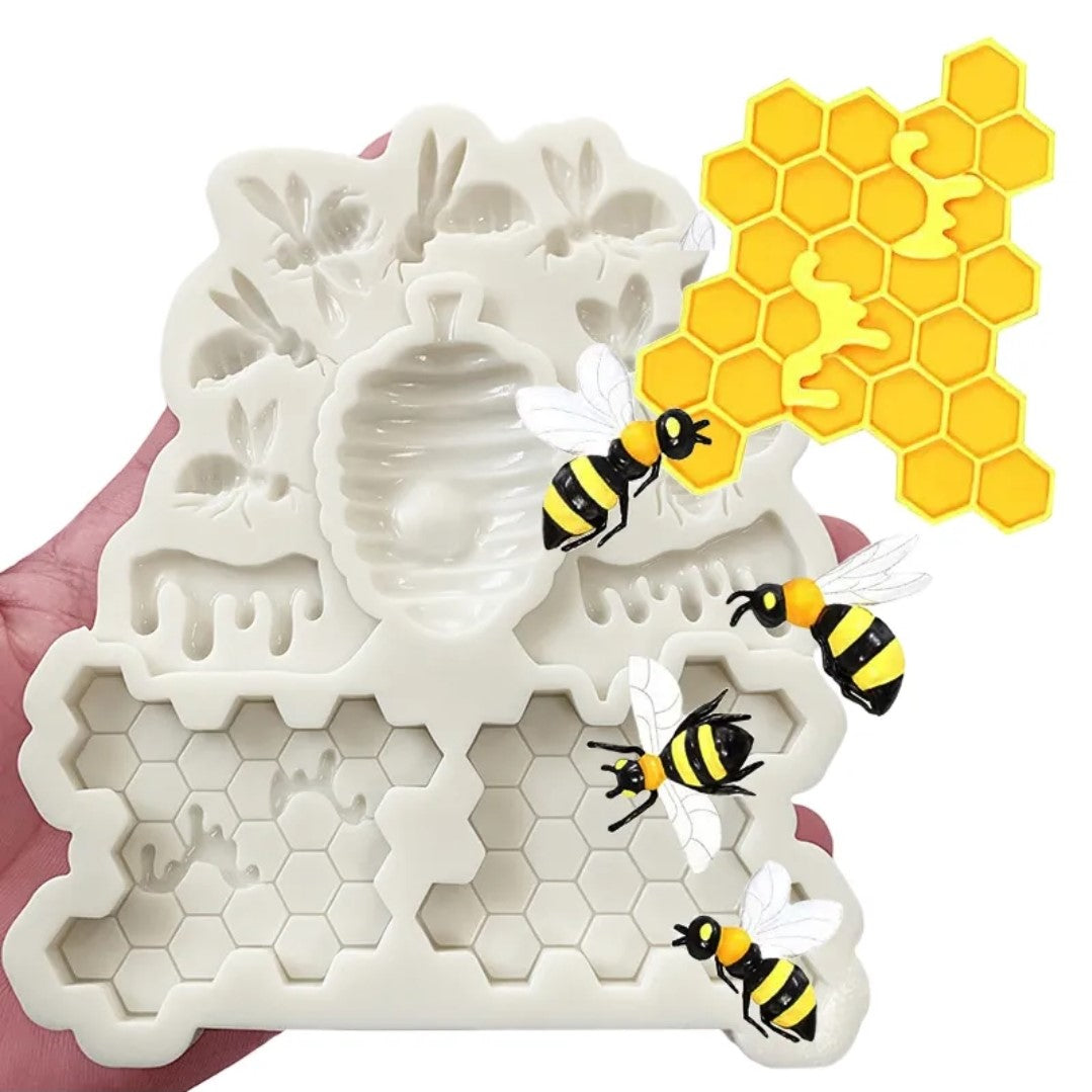 Honeycomb Bee Silicone Mold