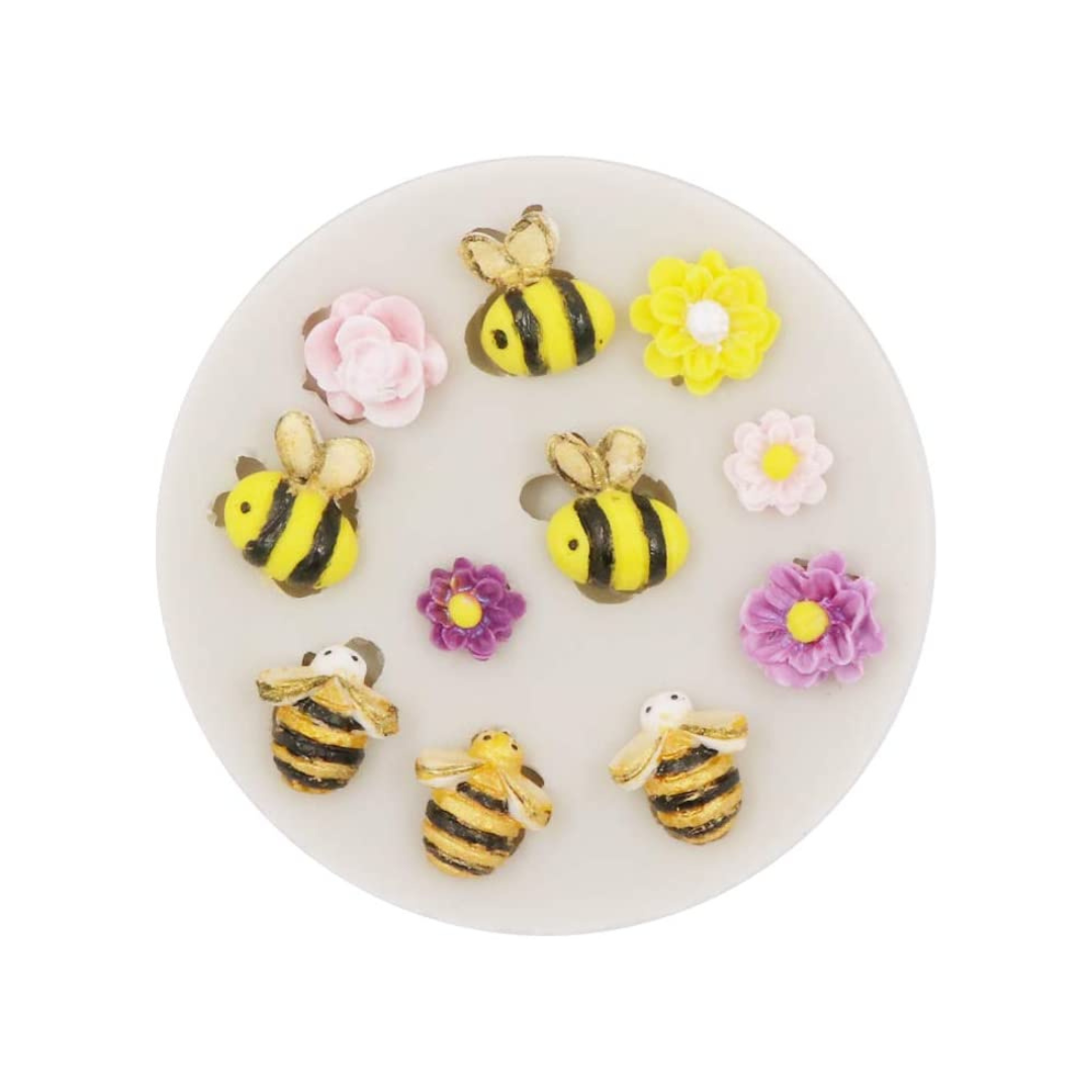 Bee &amp; Flower - Silicone Mold