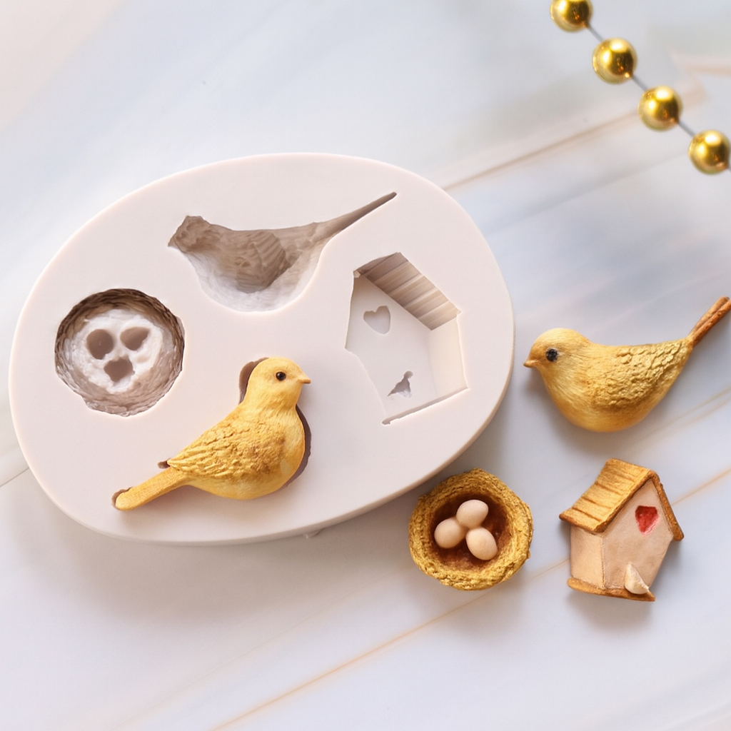 Bird Nest House - Silicone Mold
