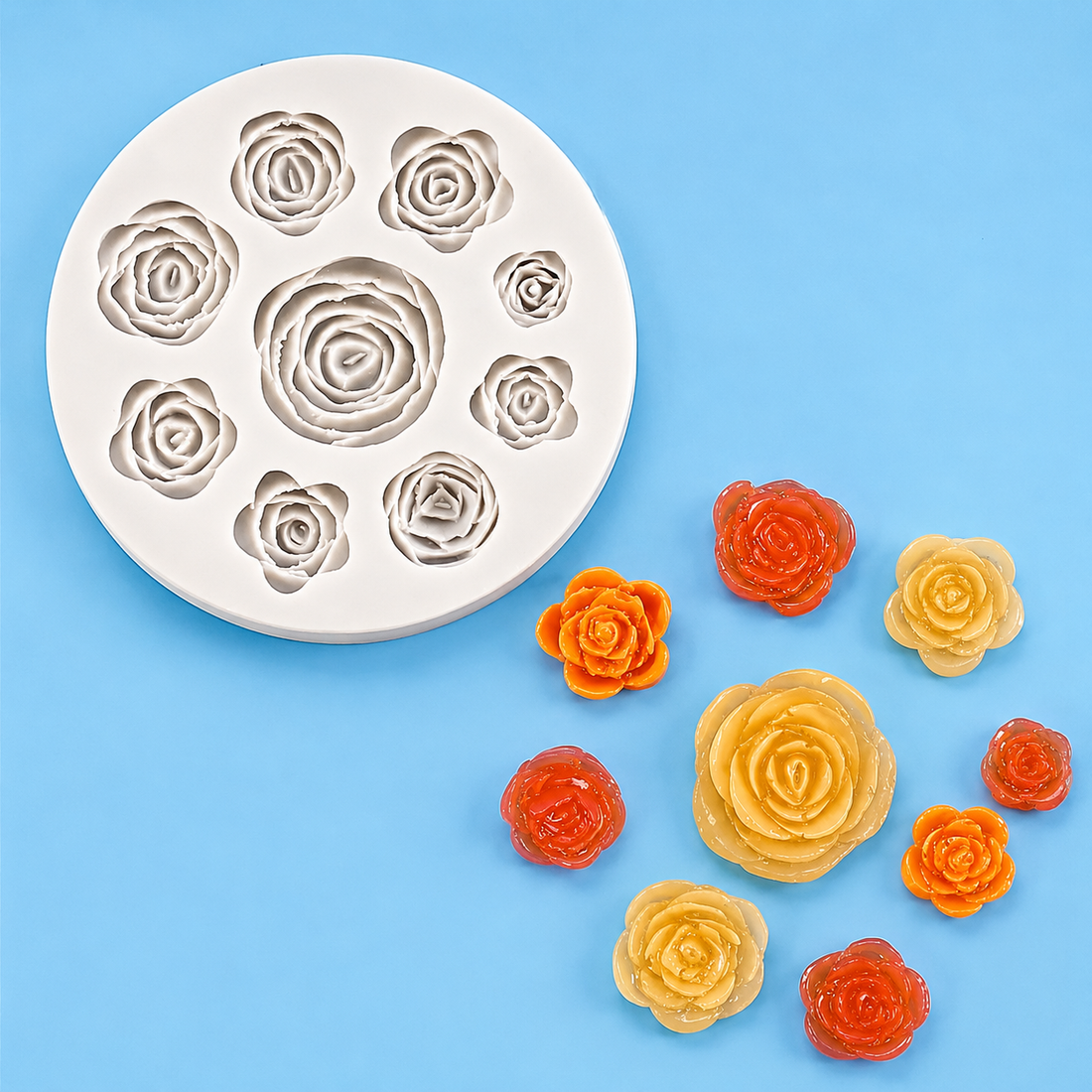 Blooming Roses - Silicone Mold