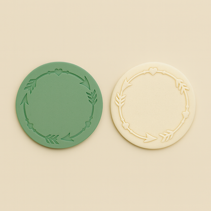 Boho Frame - Fondant Debosser Stamp