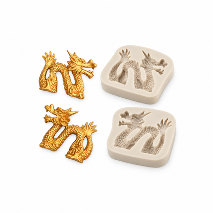 Chinese Dragon - Silicone Mold 2-Pc. Set