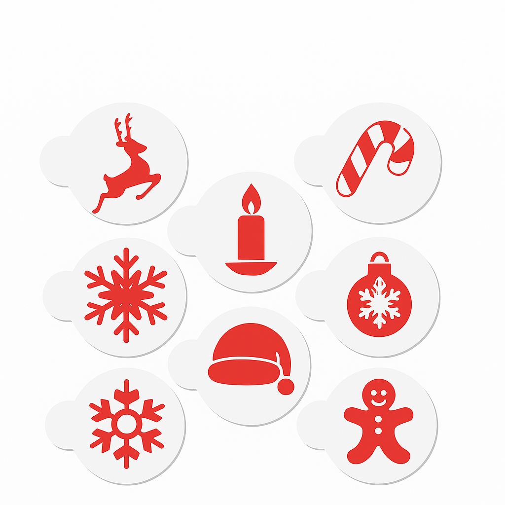 Christmas - Stencil 8-Pc. Set