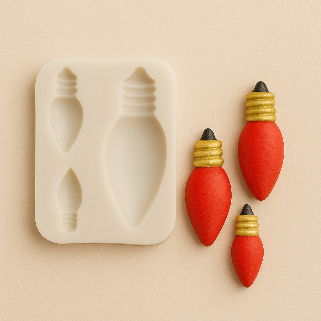 Christmas Light Bulbs - Silicone Mold
