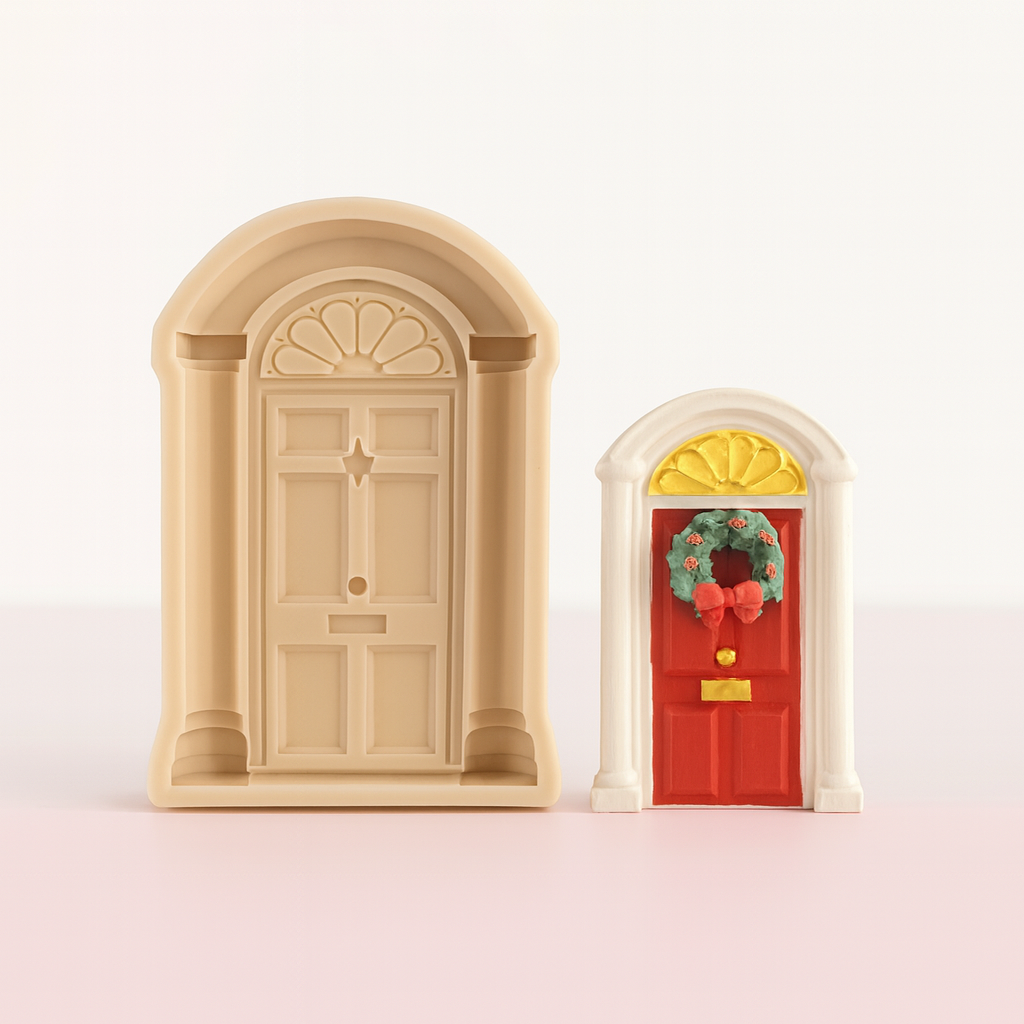 Christmas Classic Front Door House - Silicone Mold