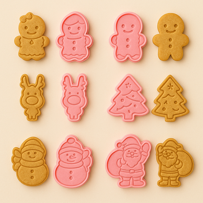 Christmas Cookie Cutter Stamp Collection