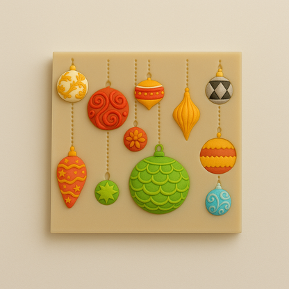 Christmas Ornaments - Silicone Mold