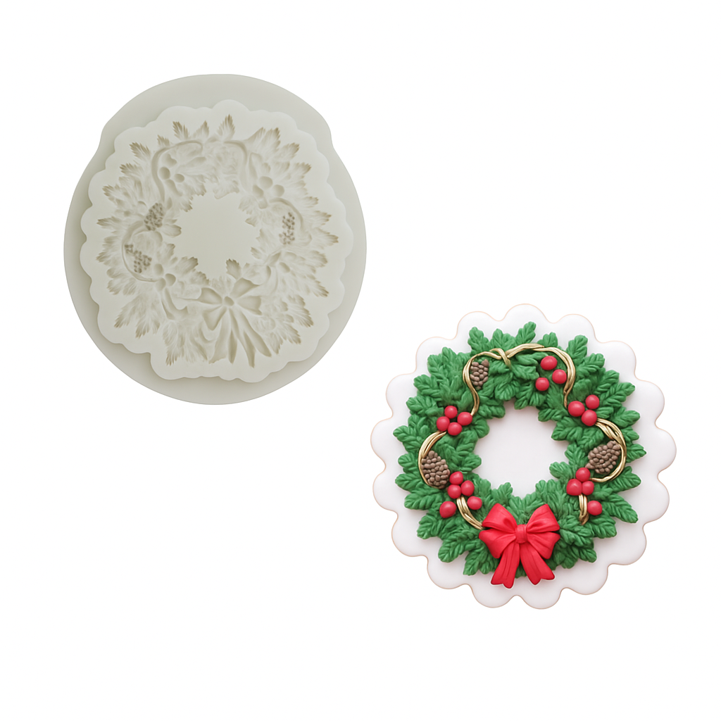 Christmas Wreath Silicone Mold