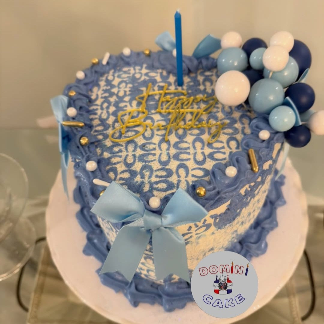 Coach Stencil Cake