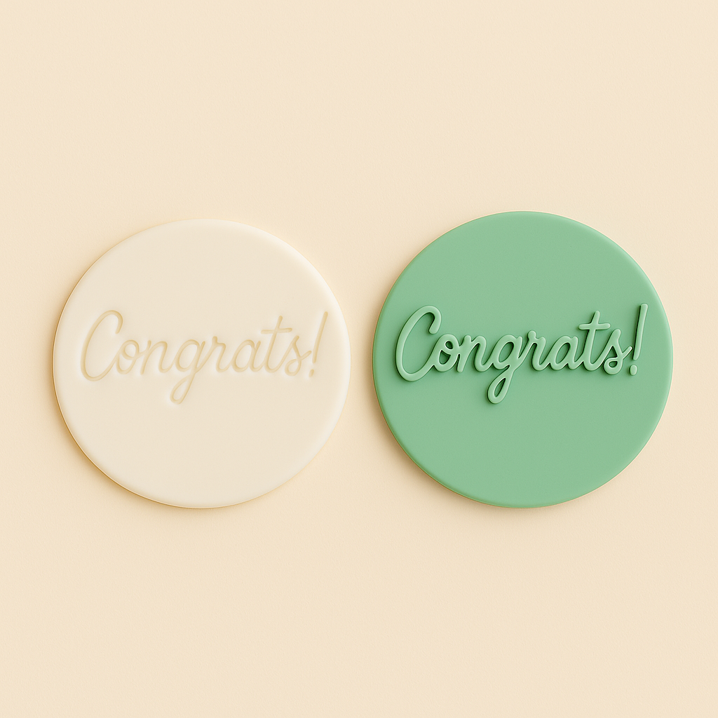 Congrats - Fondant Embosser Stamp