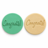 Congrats - Fondant Embosser Stamp