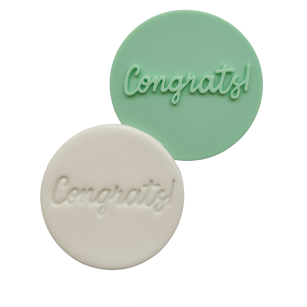 Congrats - Fondant Embosser Stamp