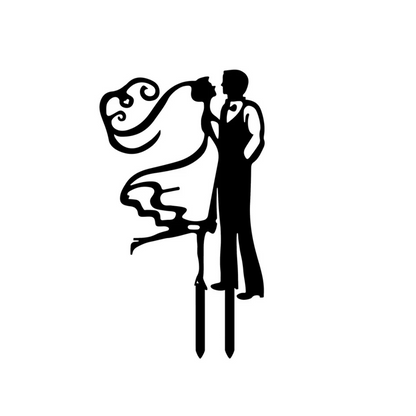 Couple Cake Topper - 12-Pc. Set
