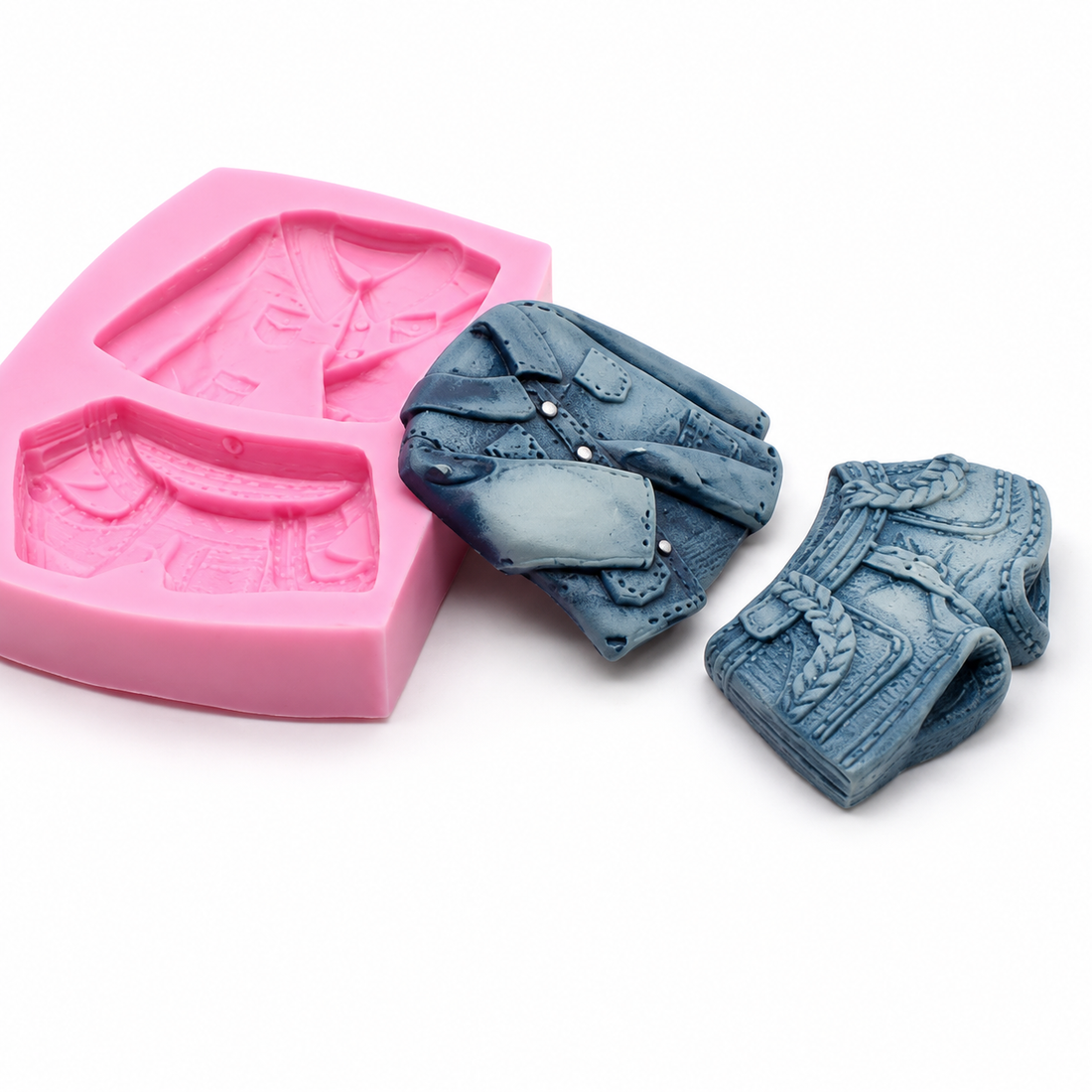 Denim Shorts &amp; Jacket - Silicone Mold