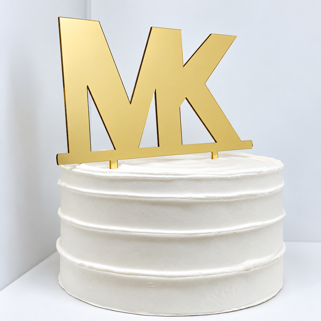 Designer Inspired Gold Cake Topper