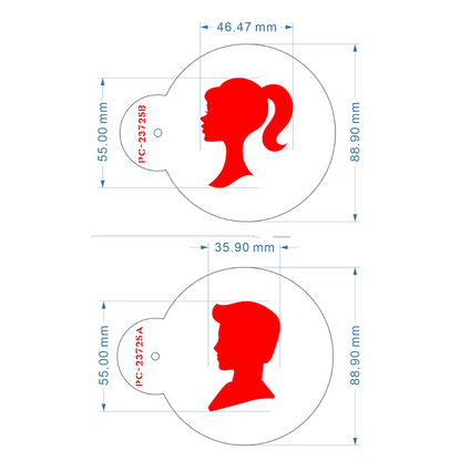 Barbie Ken Stencil