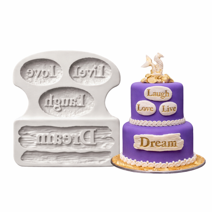 Dream Live Love Laugh Plaque Signs - Silicone Mold