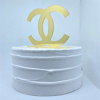 Fashion Cake Topper - Gold