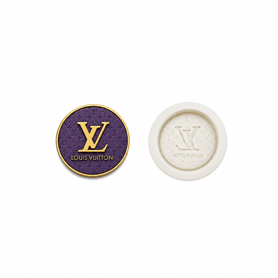 Fashion Round Medal  Silicone Mold