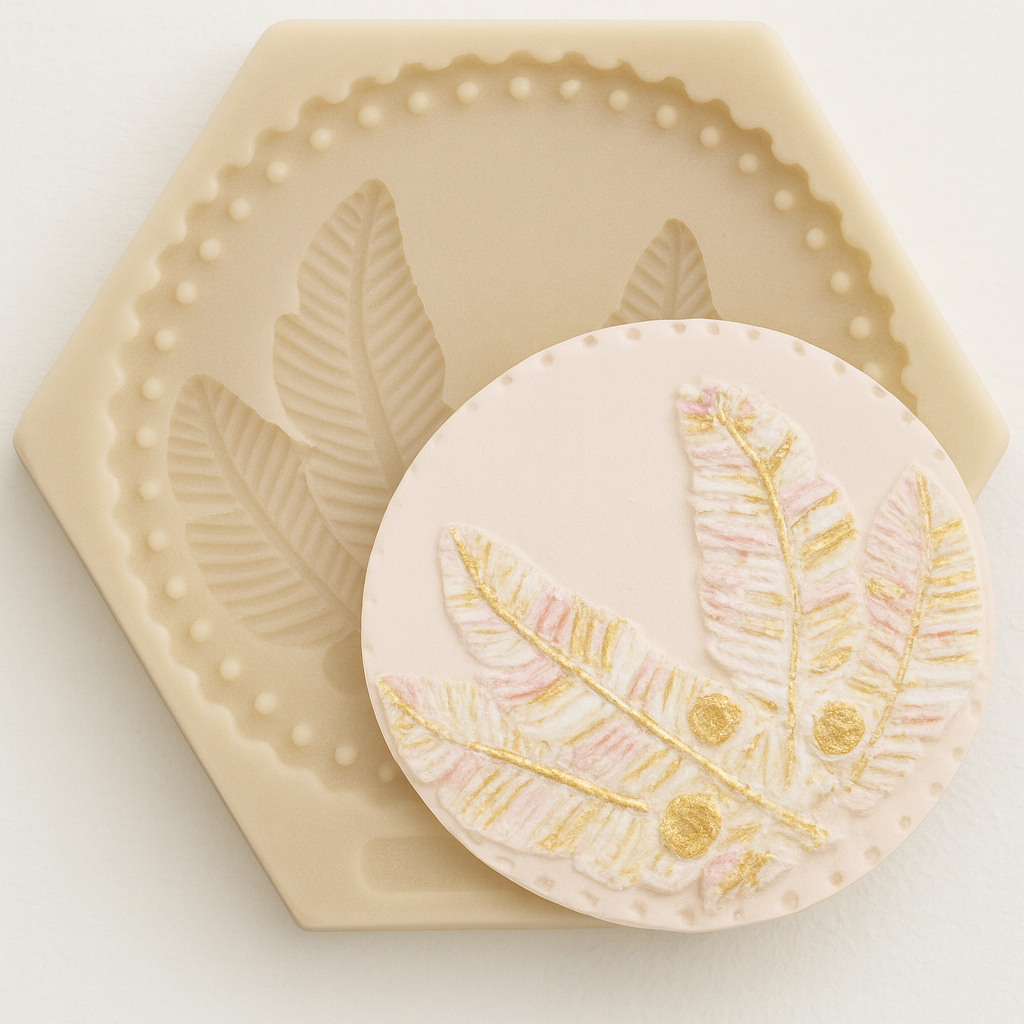 Feathers Boho Medal - Silicone Mold
