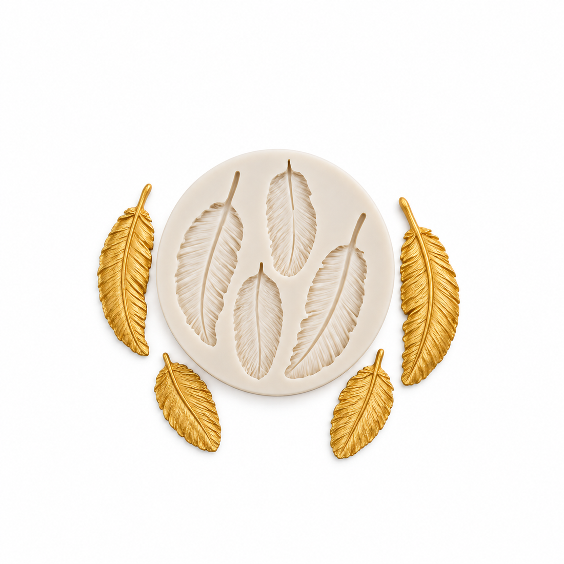 Feathers 4-Cavity - Silicone Mold
