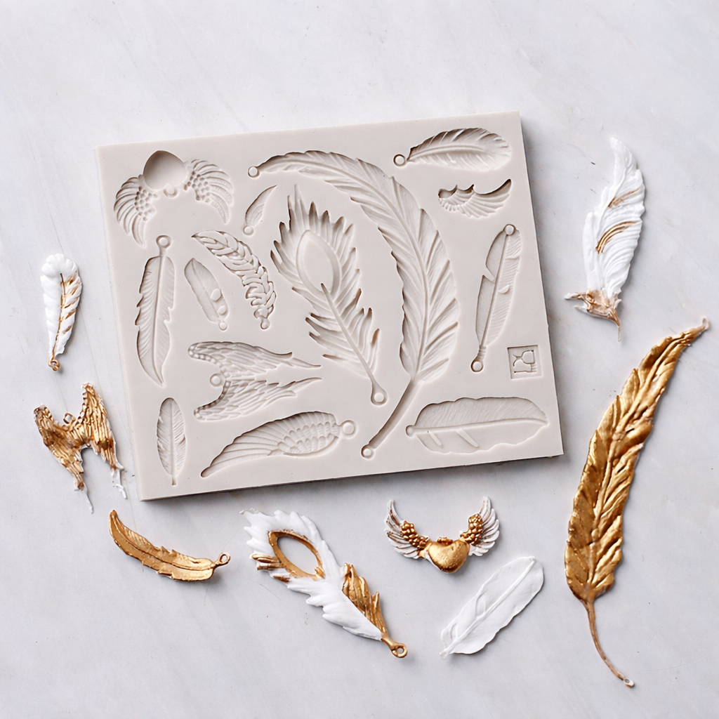 Feathers And Angel Wings - Silicone Mold