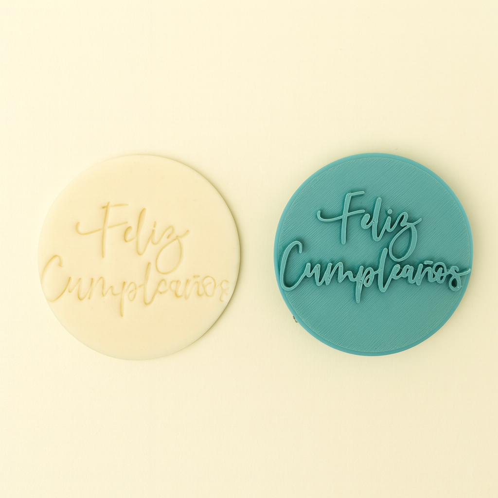 Feliz Cumpleaños - Fondant Embosser Stamp