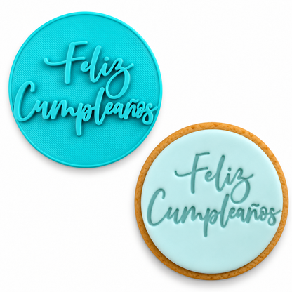 Feliz Cumpleaños - Fondant Embosser Stamp