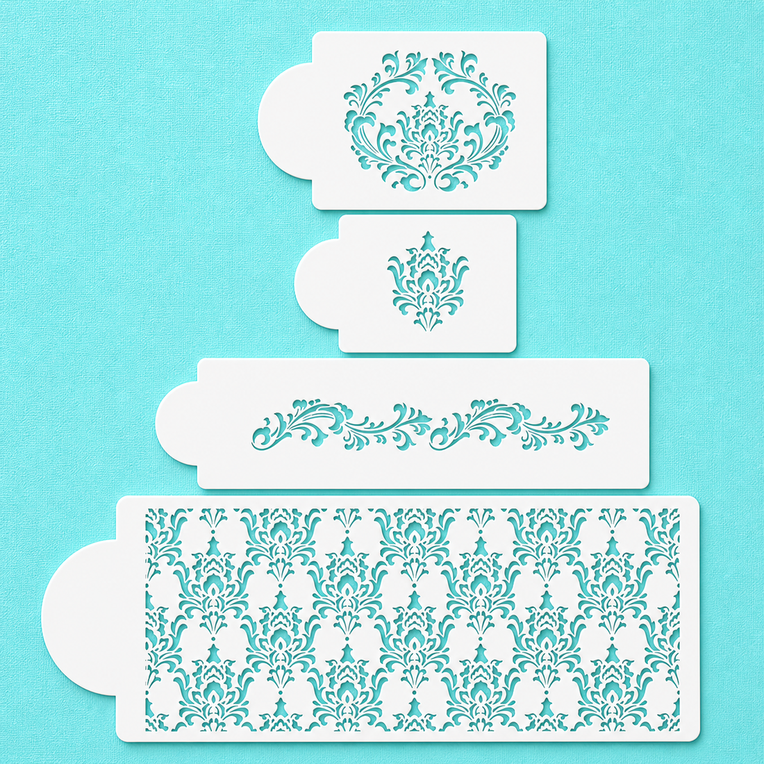 Filigree Damask - Stencil 4-Pc. Set