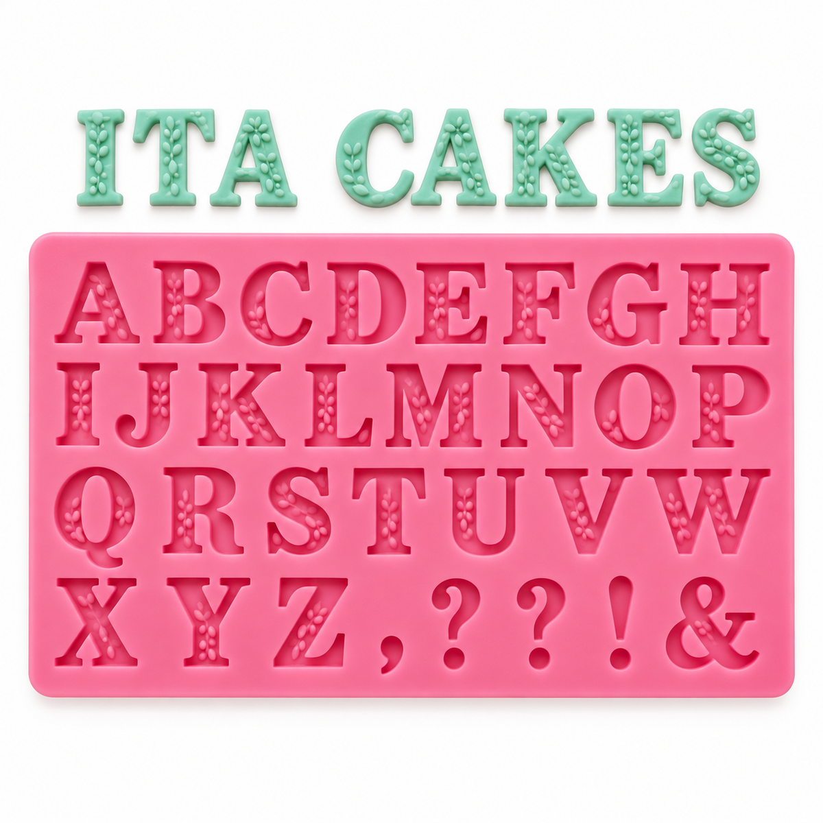 Filigree Letter Alphabet - Silicone Mold