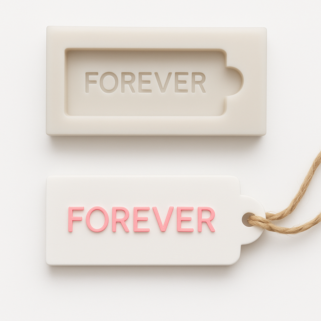 Forever Mini Tag - Silicone Mold