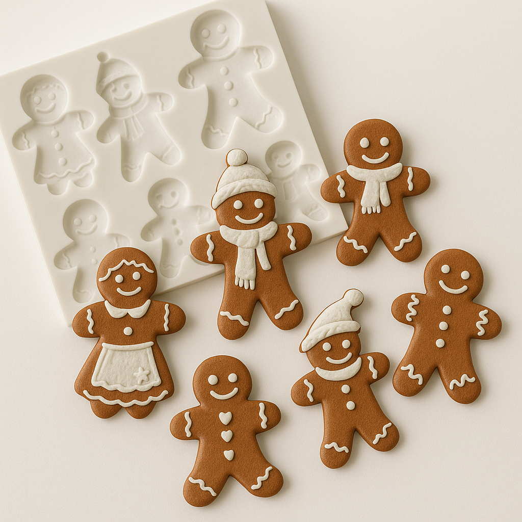 Gingerbread Family - Silicone Mold