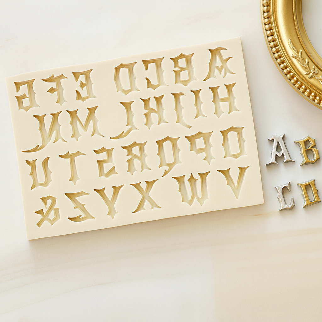 Gothic Alphabet Font - Silicone Mold