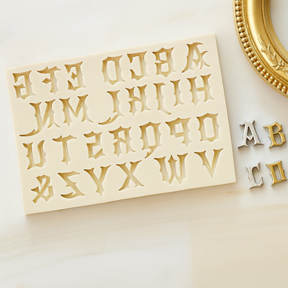 Gothic Alphabet Font - Silicone Mold