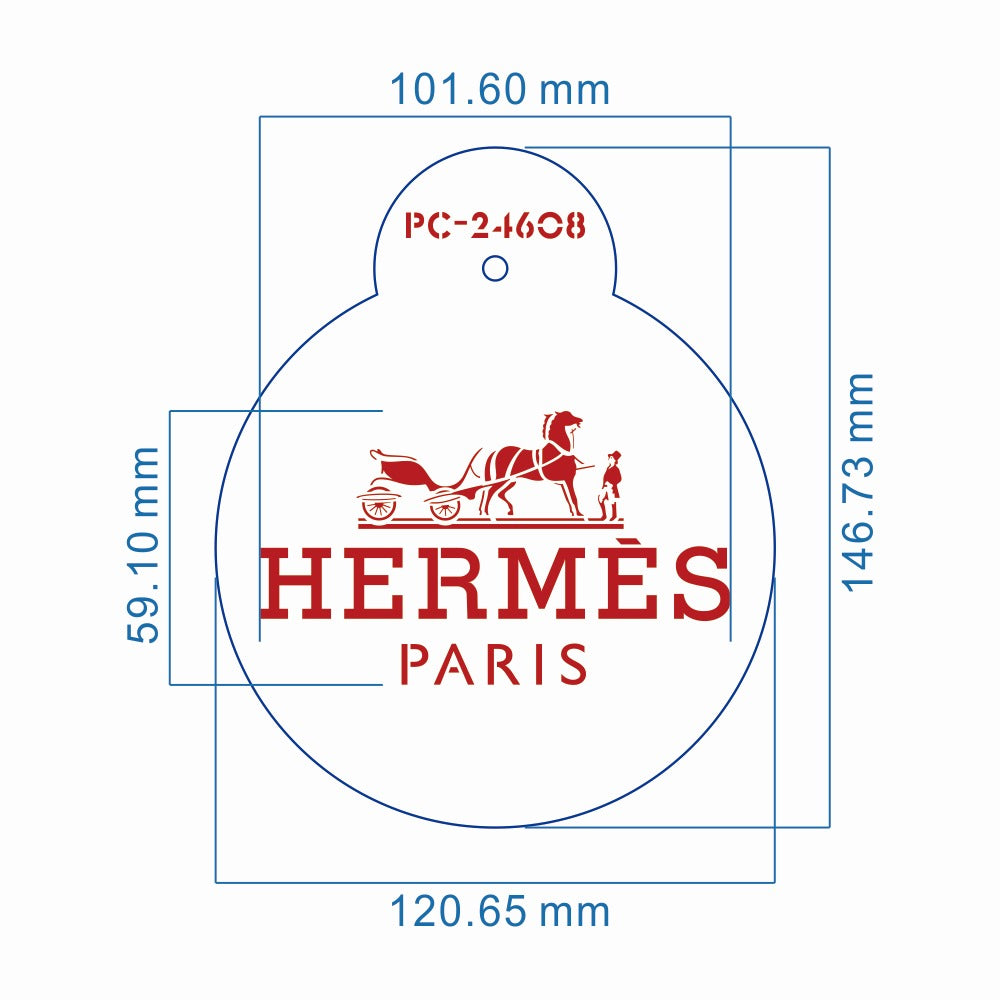 Hermes Paris Stencil