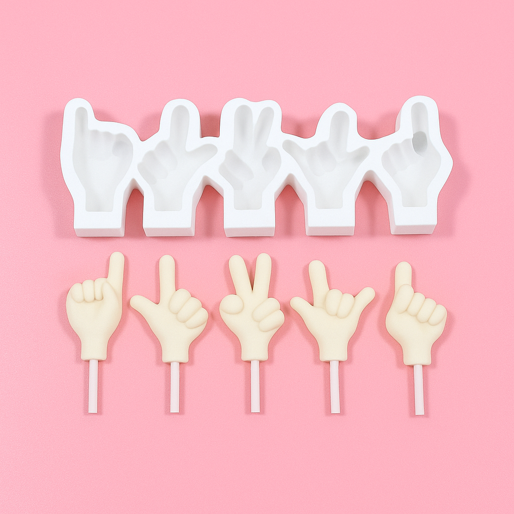 Hand Gesture - Lollipop Silicone Mold