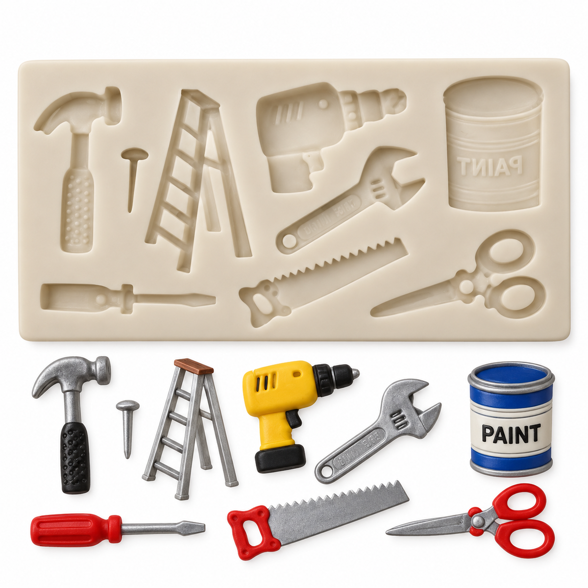 Handyman_HardwareToolsChocolateFondantResinSiliconeMold