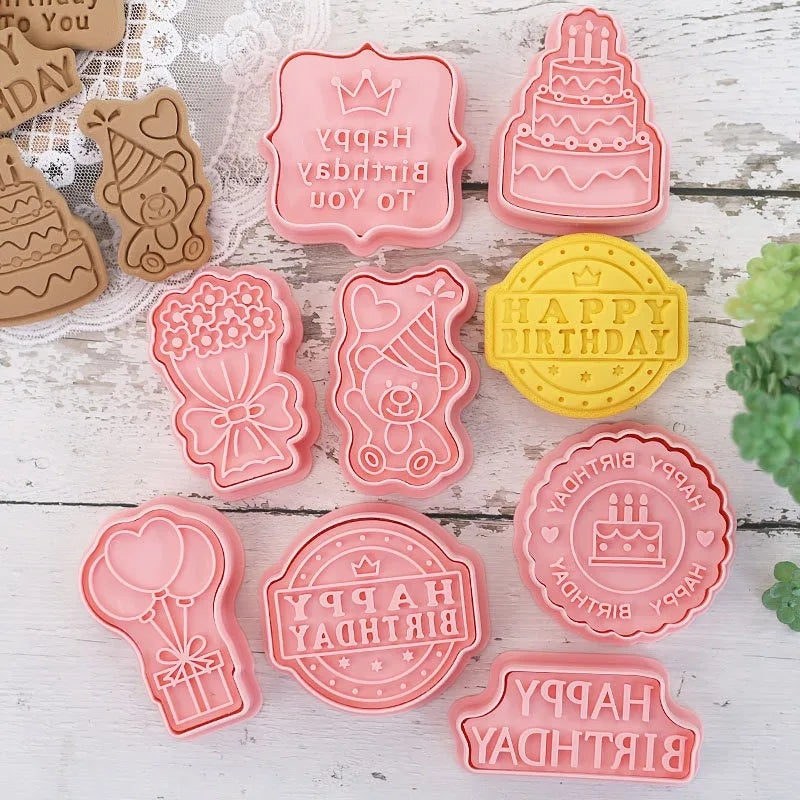 Happy Birthday - Cookie Cutter Stamp Collection