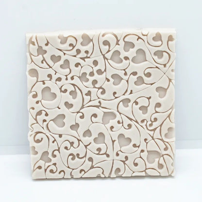 Hearts on Vine - Impression Silicone Mat
