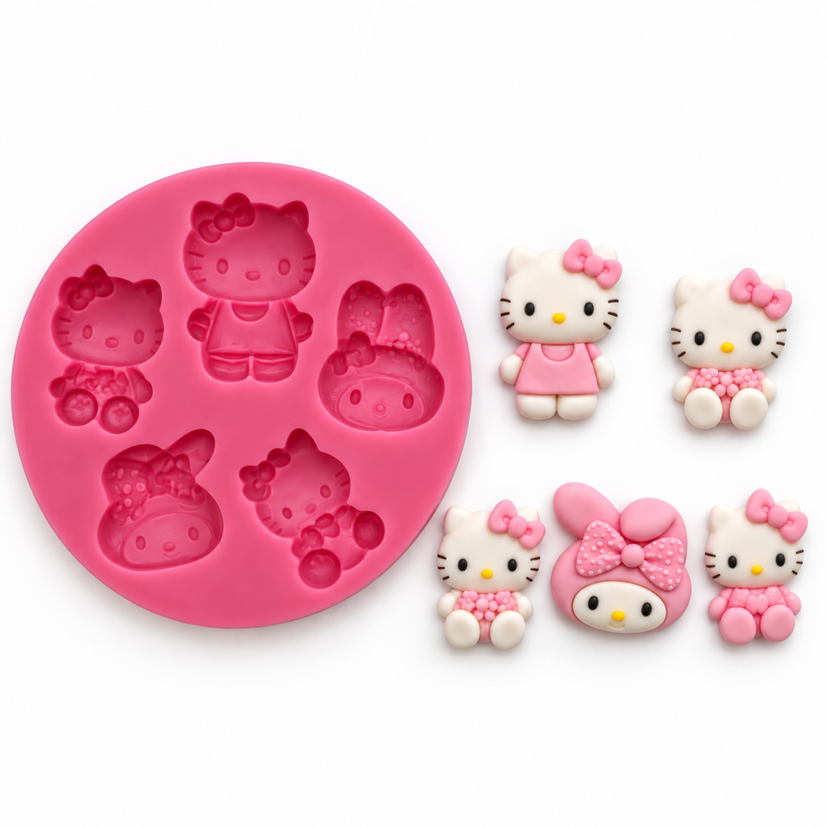Hello Kitty My Melody Silicone Mold
