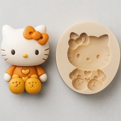 Hello Kitty Heart - Silicone Mold