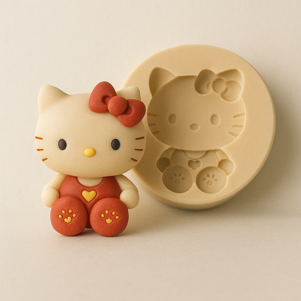 Hello Kitty Heart - Silicone Mold