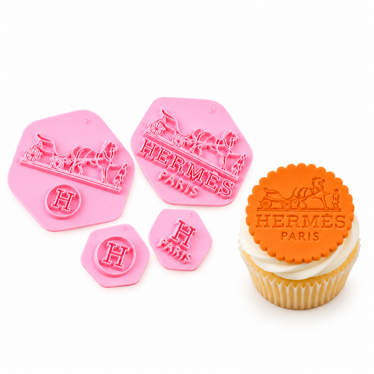 H Paris Fondant Embosser Stamp