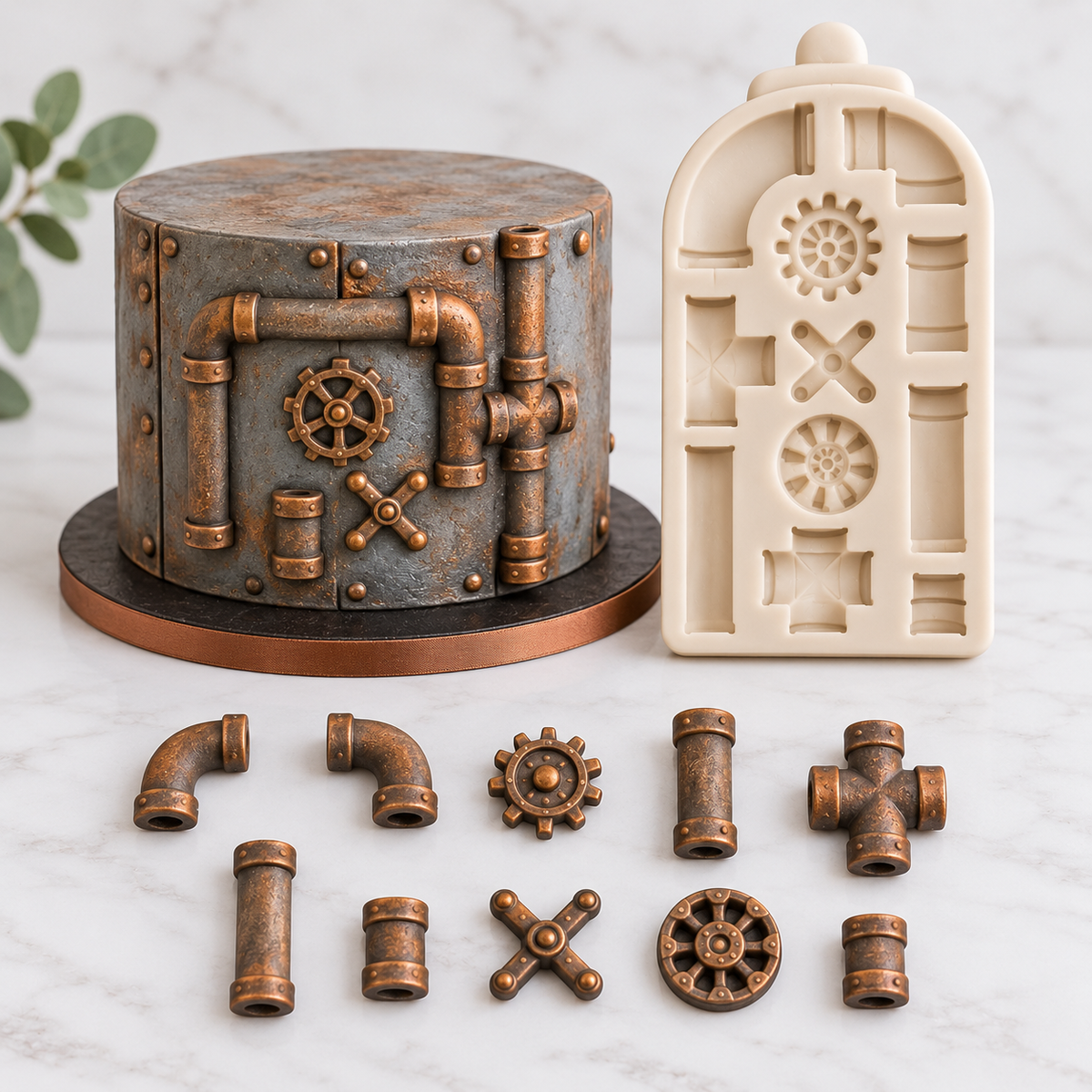 Industrial Pipes &amp; Gears – Silicone Mold