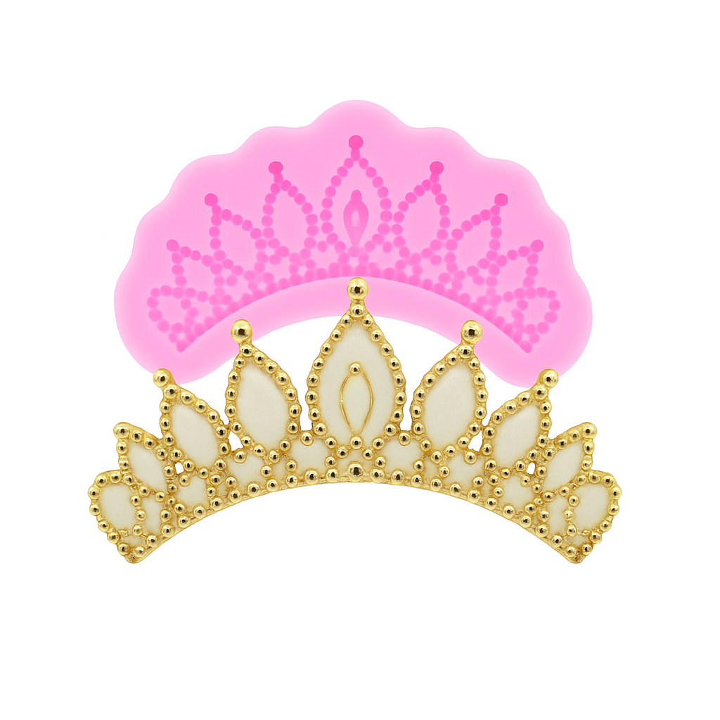 Jeweled Tiara Crown - Silicone Mold