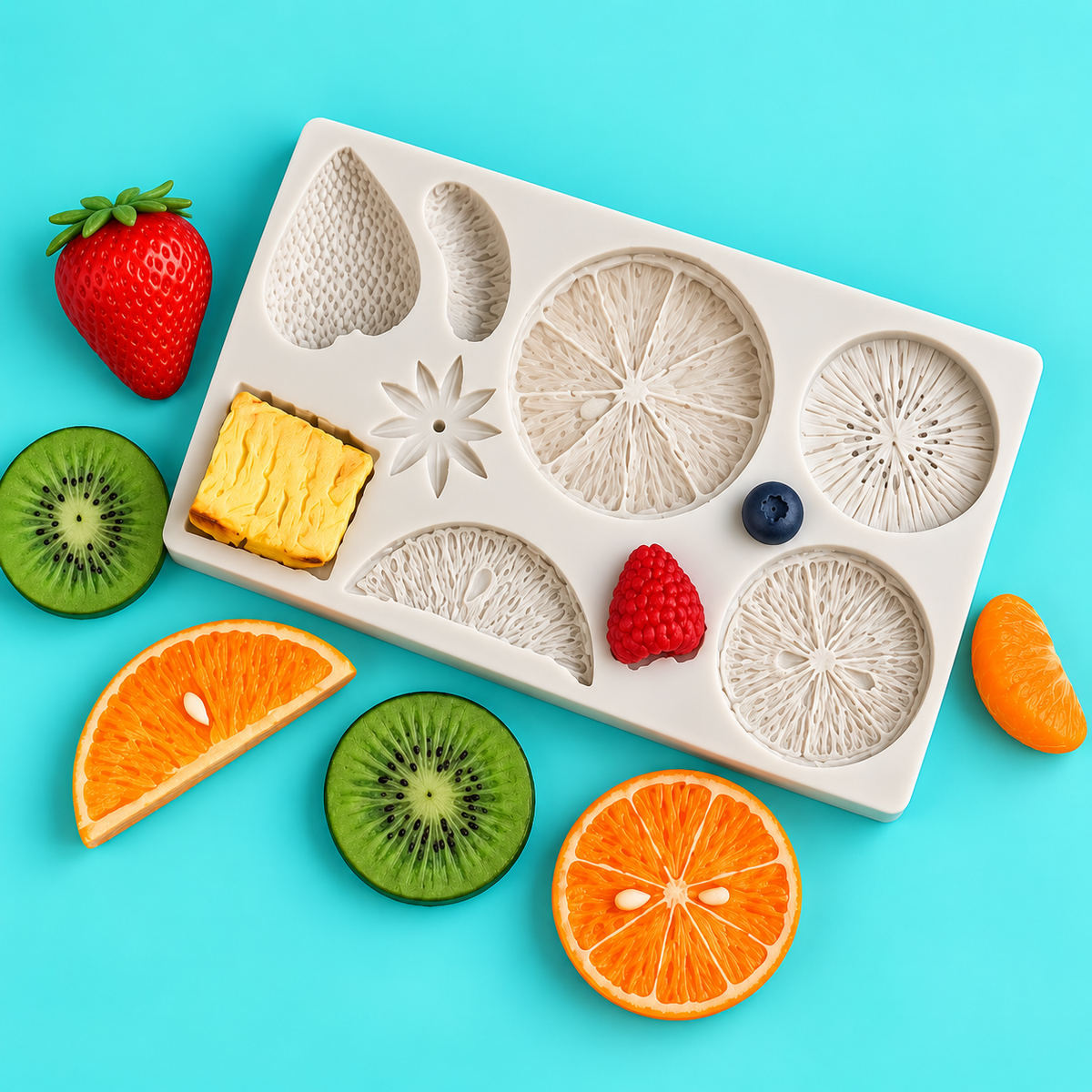 Large Tropical Fruits Silicone Mold