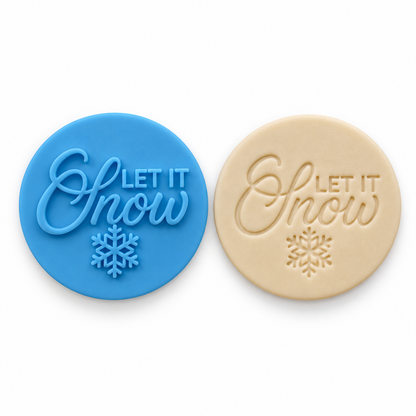 Let It Snow - Fondant Embosser Stamp