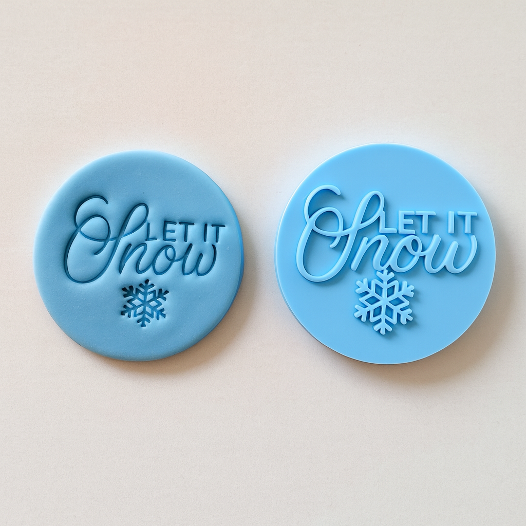 Let It Snow - Fondant Embosser Stamp (2)