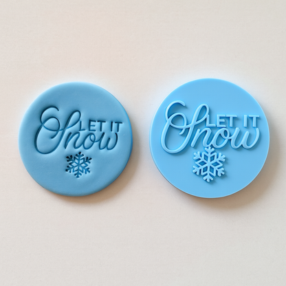 Let It Snow - Fondant Embosser Stamp (2)